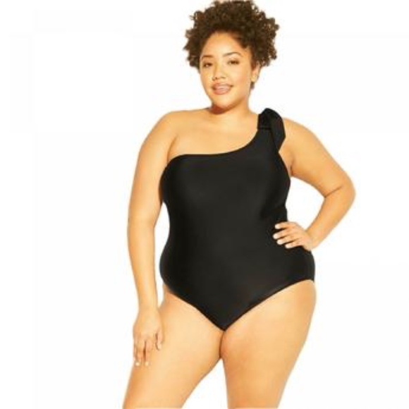 NWT KONA SOL Plus SIZE Bow Tie One piece SZ 14W - Picture 1 of 5